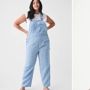 NWT Faherty Linen Mechanic Overall Size L